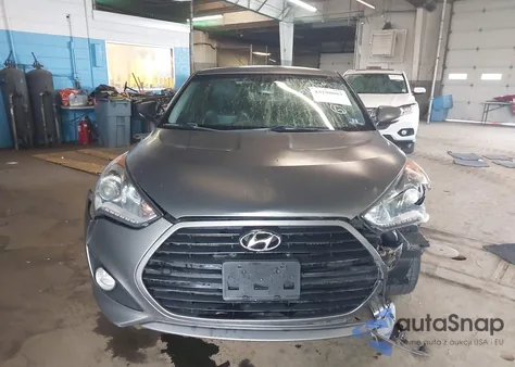 2014 Hyundai Veloster Turbo W/Black z USA, uszkodzony, nr VIN KMHTC6AE6EU201611